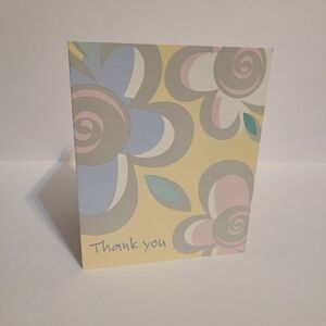 Vintage Hope Greeting Collection | Pastel Flowers Thank You Card